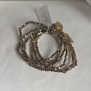 J. Crew Metallic Beaded Bracelet Set